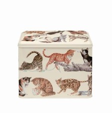 Emma Bridgewater Cat Design Medium Storage Tin Unique Gifts for Cat Lovers