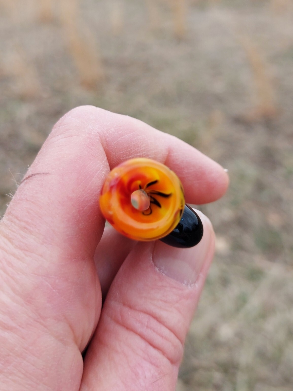 Fire Glass Oney Chillum Bat Pipe