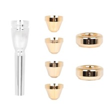 Professional Trumpet Mouthpiece System 1 Megatone Backbore  4 Top Cups  2 Rims