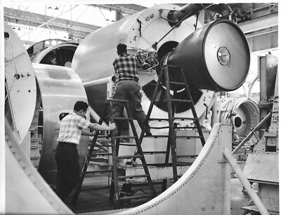 FINAL INSTALLATIONS COMPLETED THOR ENGINE SECTION 8'' X 10'' B/W ORIGINAL PHOTO