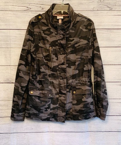 Knox Rose Women's Camo Jacket Full Zip 