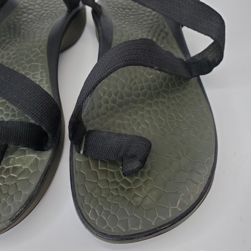 Chaco Z/Volv Women's Size 9 Scaled Royal Strappy Sandal Black And Green. - Picture 5 of 12