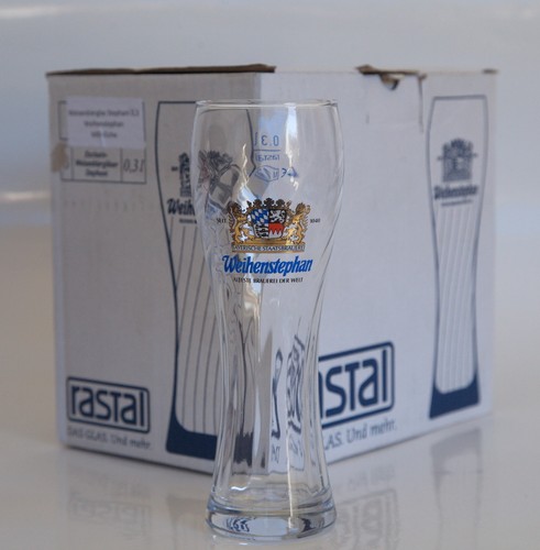 WEIHENSTEPHAN Germany German Wheat Beer 0.3L / 10oz Clear Glass NEW - Picture 3 of 5