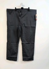 Cherokee Workwear Originals Unisex Drawstring Cargo Scrub Pant Size XL Black