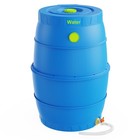 EJWOX 50 Gallon Blue Water Storage Barrel, BPA Free Rainwater Collection Drum