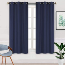 Triple Weave Blackout Curtains with Bronze Grommets, 100 Light Blocking, Noise