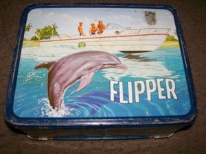 VINTAGE FLIPPER LUNCH BOX
