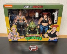 Neca Teenage Mutant Ninja Turtles Grunt And Jersey Red 2pk Figure Cartoon SEALED