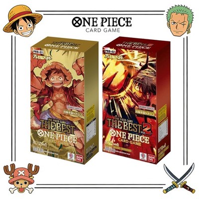 SEALED ONE PIECE Card Game TCG THE BEST Japanese Booster Box PRB-01/02