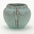 Van Briggle Pottery 1905-07 dragonfly vase shape 533 Arts & Crafts red clay