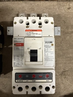 Eaton Cutler Hammer HKD3400F 3 Pole 400A Trip 600v Circuit Breaker Tested