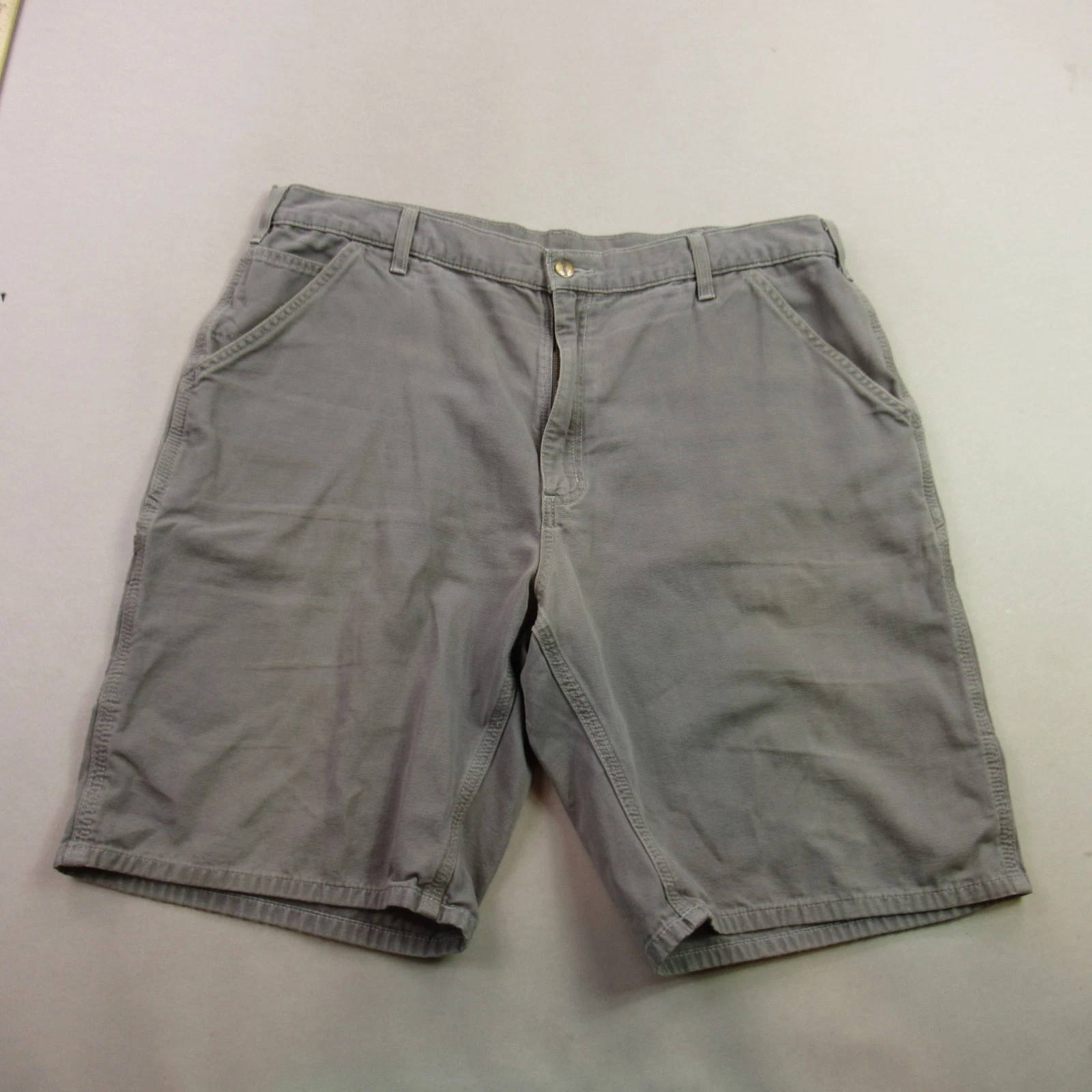 Carhartt Shorts Mens 40 Pockets Cargo Gray Outdoors Workwear Vintage