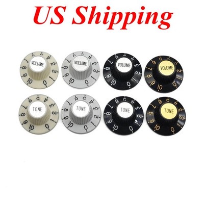 24 Fine Spline Guitar Witch Hat Knobs Top Hat Knob for USA LP with CTS Pots
