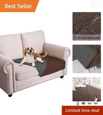 Microfiber Dog Bed Cover - Reversible Waterproof Pet Blanket Perfect for Napping
