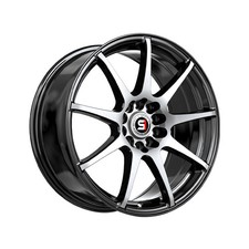 1 X Spec-1 SP-67 Gloss Black & Machined 17X7 5x112/5x114.3 73.1 Hub 42 Offset