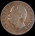 1893 Italy, Umberto I, 10 Centesimi Rome, Copper — photo 1