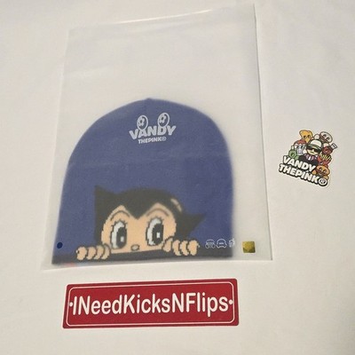 VTP Vandythepink x Astroboy Beanie | ONE SIZE | Vibrant Blue Skull
