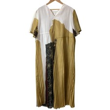 AMERI VINTAGE FUDE ART PLEATS DRESS, Size S Multicolor Women USED