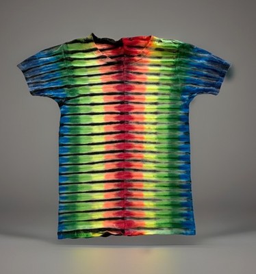 *New* 2XL - Sm Handmade Tie Dye, Rainbow Lava Bands (No pink) Crew or V-Neck