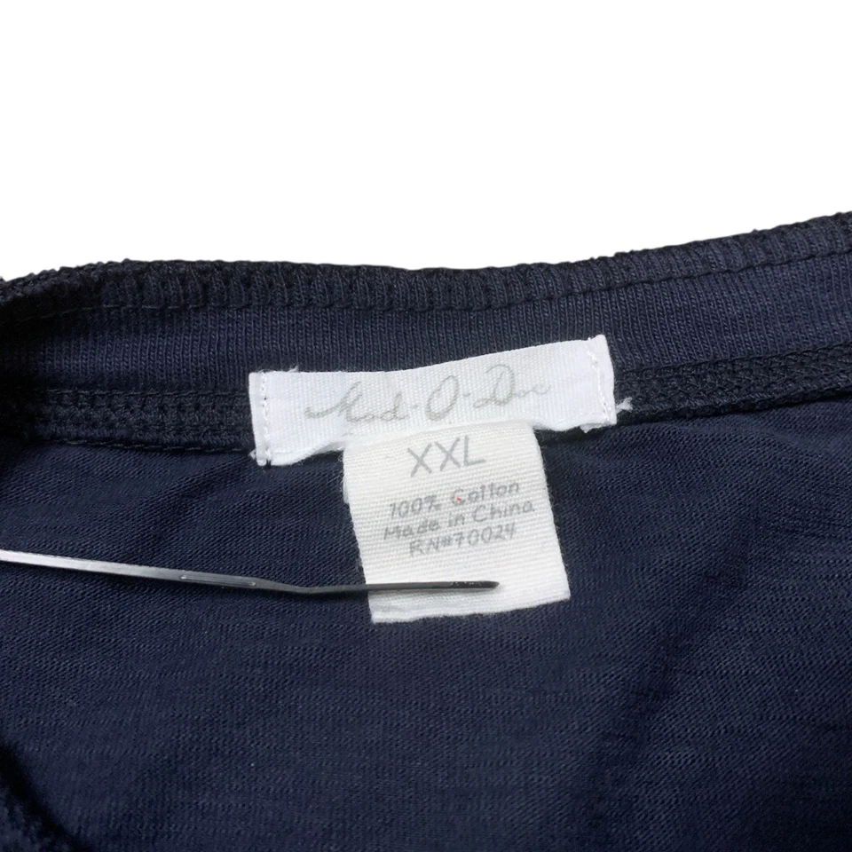 Camisa Mod O Doc Henley Para Hombre 2XL XXL Azul Manga Corta Foto 4 de 4