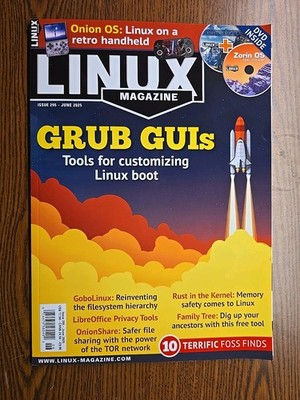 Linux Magazine Issue 295 June  2025 Grub GUIs