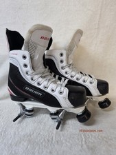 Bauer Supreme Elite Custom Quad Roller Skates UK 4 EUR 37 - Ventro Wheels