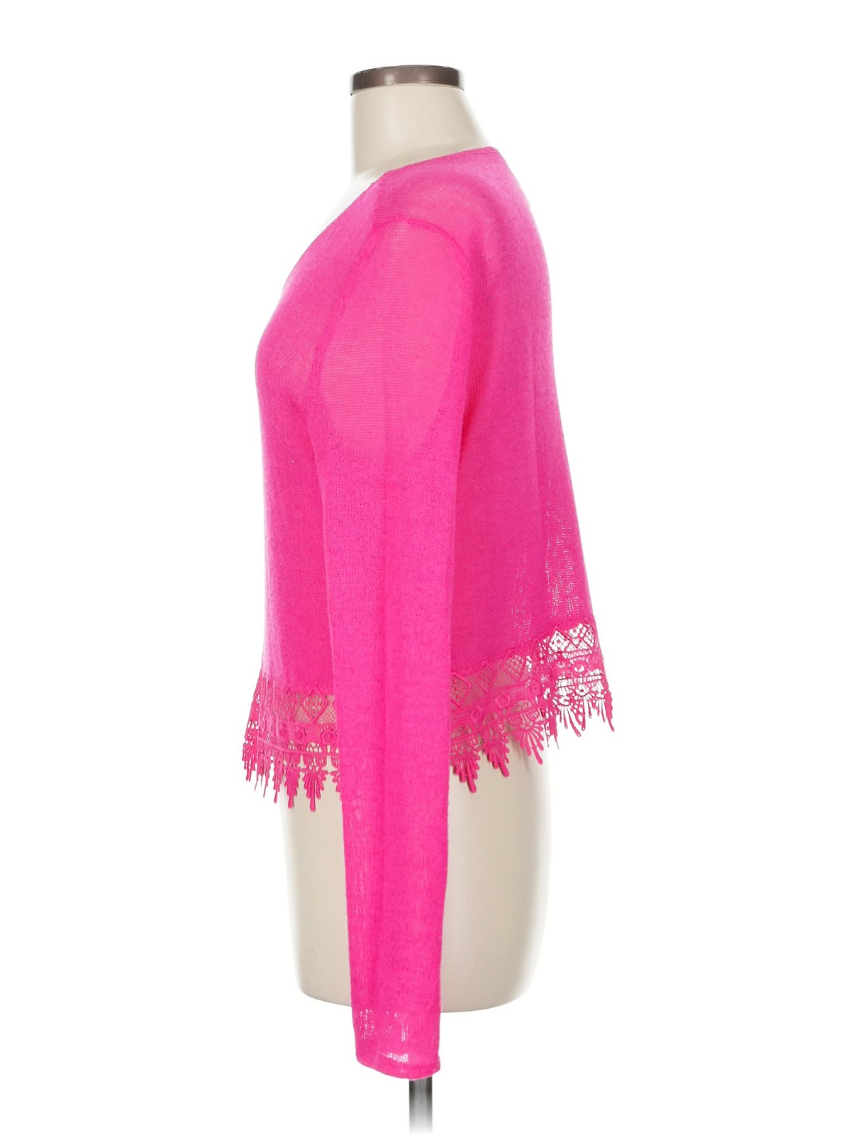 Divided by H&M Women Pink Long Sleeve Top M thumbnail 4