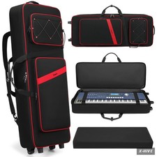 61 Key Keyboard Case with Wheels, Internal Size: 41.7"x 14.5"x 5.7", Waterproof