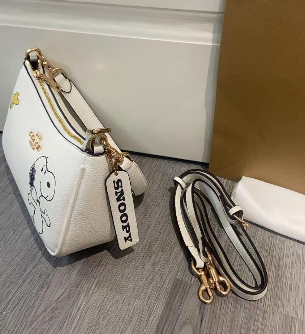 COACH x PEANUTS Teri Shoulder Bag Snoopy Chalk Multi CBJ76 Outlet