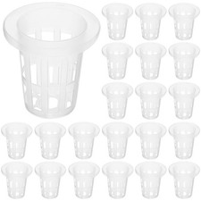  100 Stück Hydrokultur-Netztöpfe, Körbe für Hydrokultur, geschlitzte