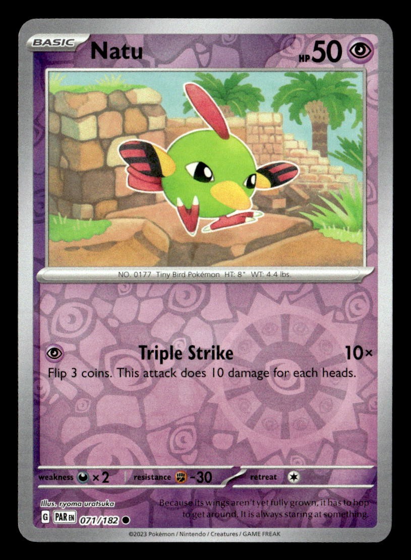 Pokemon Natu #071/182 tcg Near Mint or Better