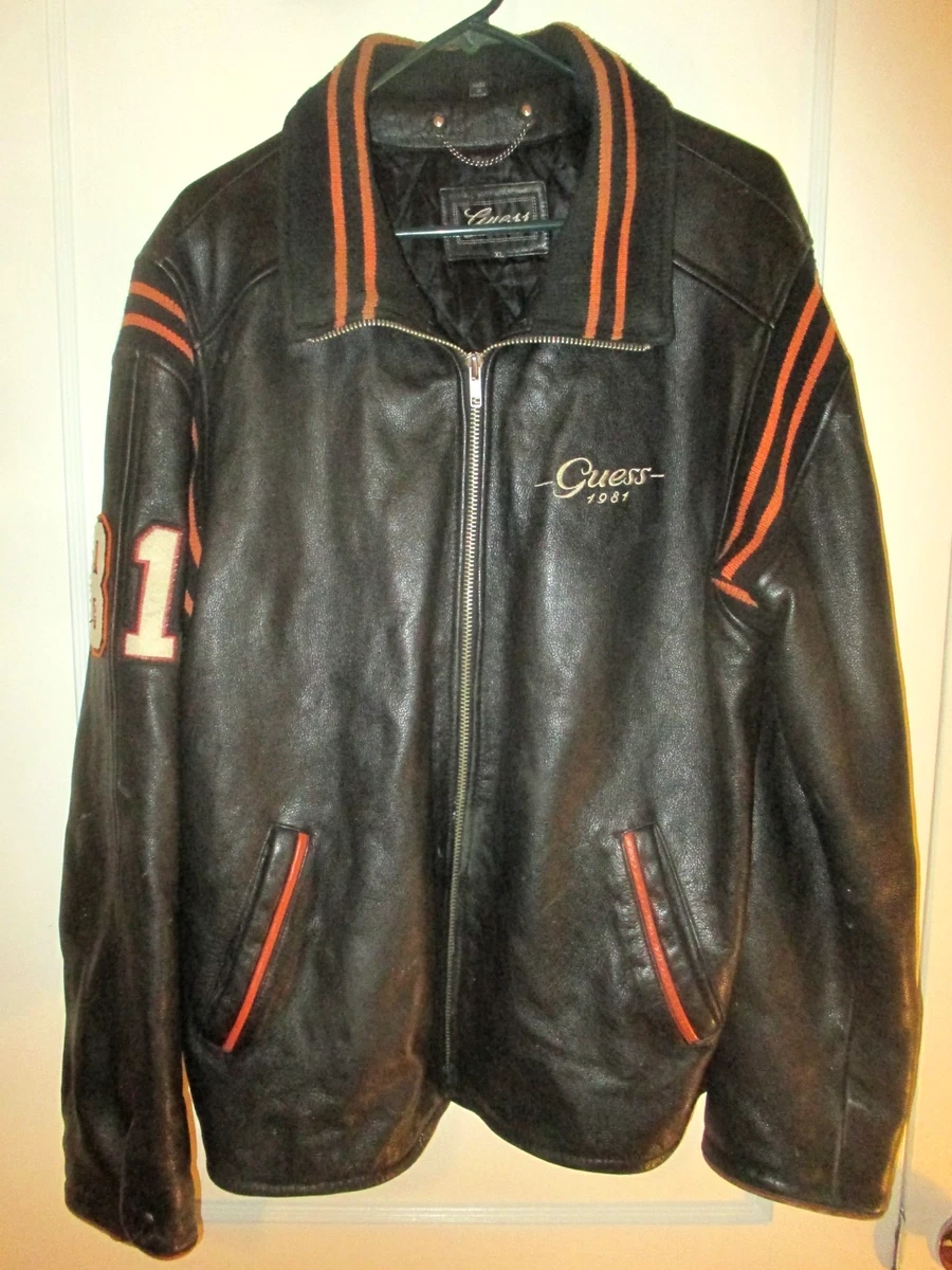 GUESS Leather Outer Shell Black Coats, Jackets & Vests for Men for