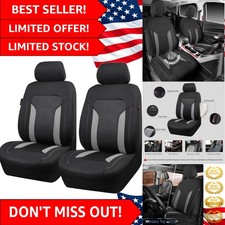 3d Air Mesh Car Seat Covers Front Seats Low Back Bucket Breathable Sporty Me...