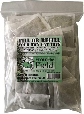 Catnip and silver vine refill tea bags for toys