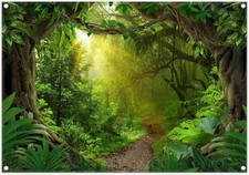 Swepuck 7x5ft Jungle Forest Photography Backdrop Tropical Rainforest