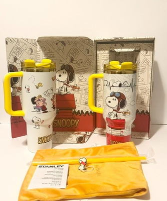#ad Stanley Quencher Snoopy H2.0 40oz Tumbler w Handle amp; Straw” EXCLUSIVE”￼ $65.99