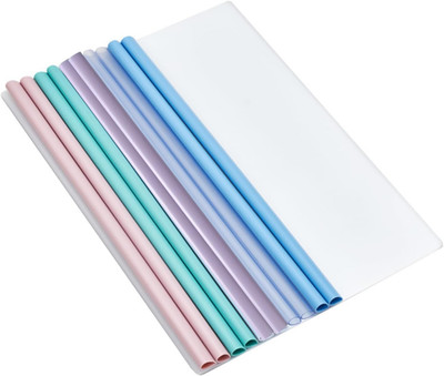 A4 Sliding Bar Binder, 10 Stück, Blau, Grün, Rosa, Lila, Transparent, 31*22 cm, 