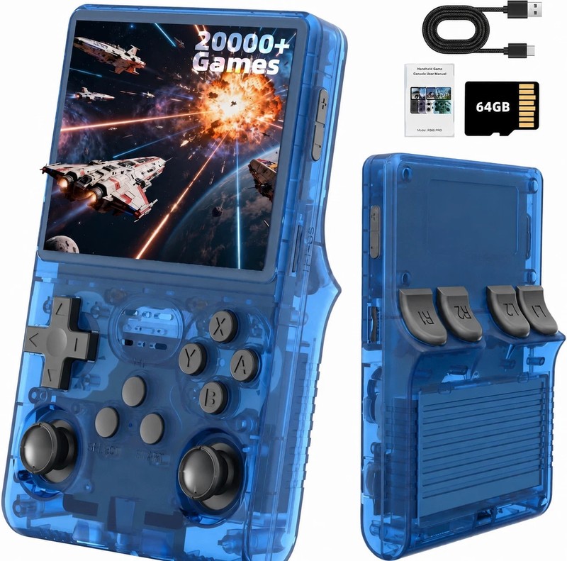 R36S Retro Handheld Game Console 3.5Inch IPS Screen Game 20000+
