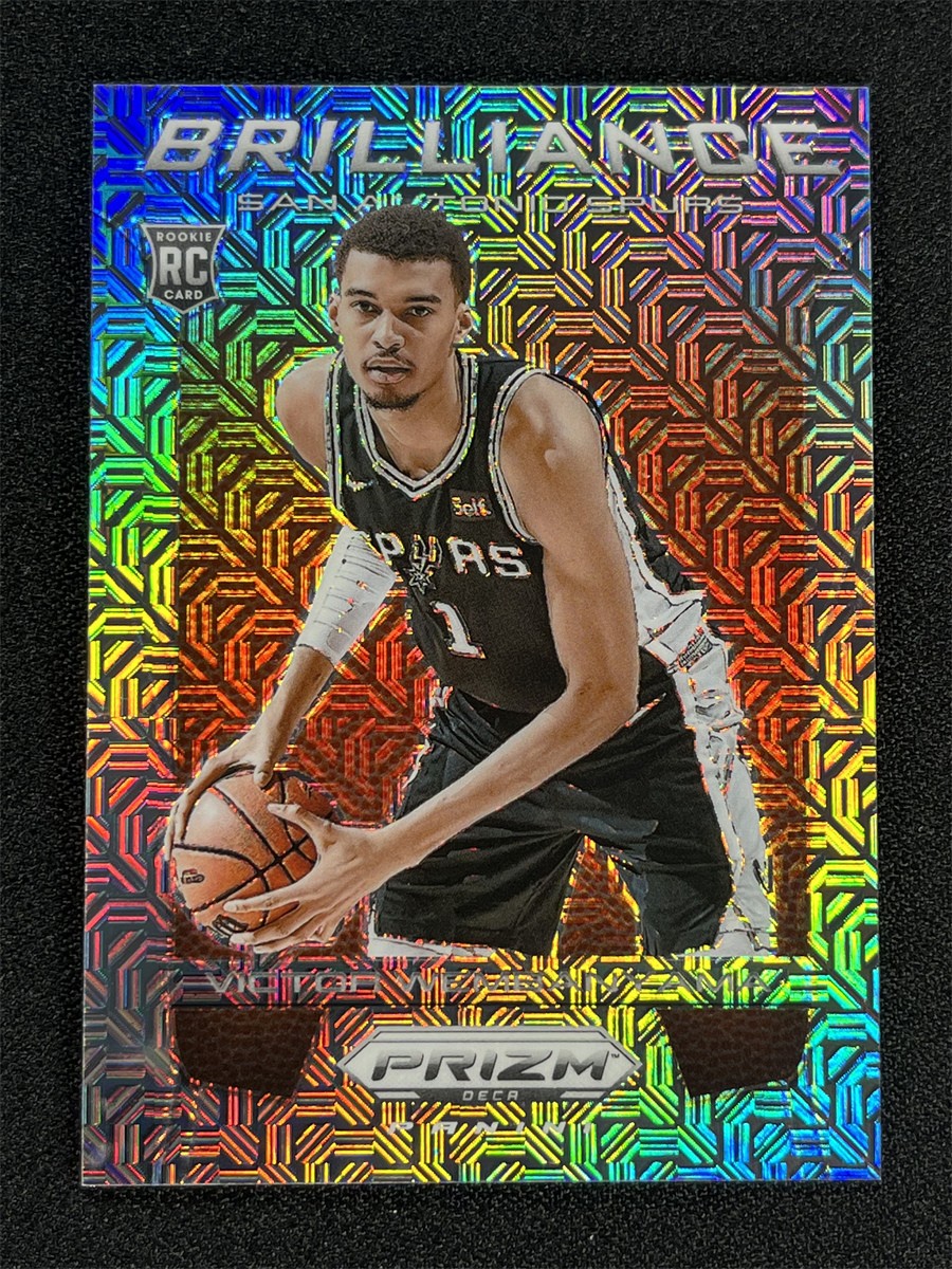 1/25 JSY# 1/1 2023-24 Panini Prizm DECA Victor Wembanyama Mojo Brilliance RC #17