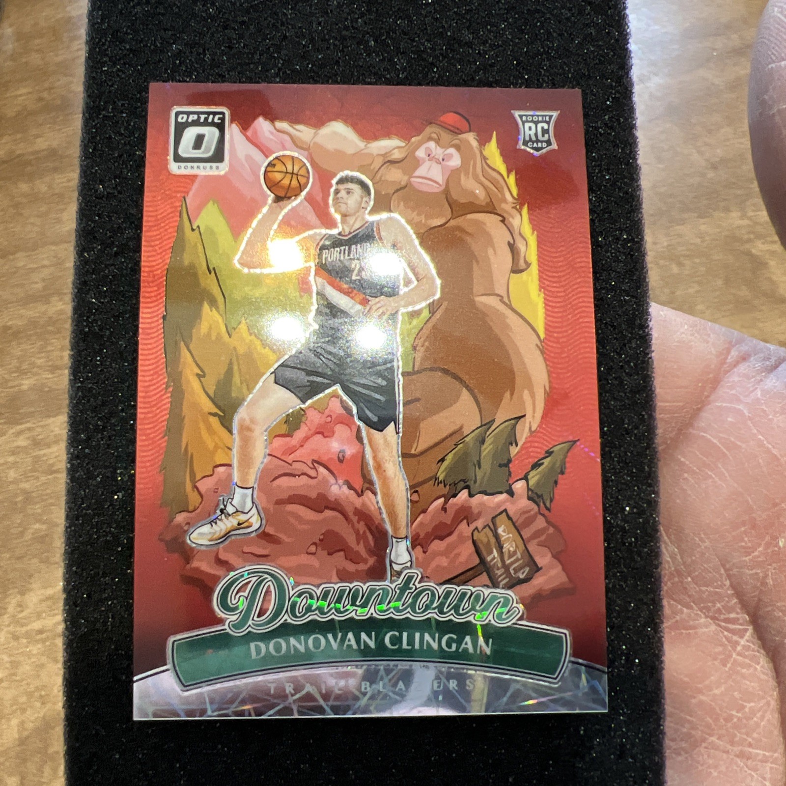 Donovan Clingan 2024-25 SSP Optic Downtown RC Portland Trailblazers