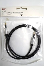 NEW Fiio FI-L12 3.5MM to 3.5mm PLUG Fiber Optical Toslink DFO 80cm Braided Cable