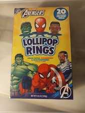 Box Of 20 Ring Pops Sealed, Individually Wrapped. Three Flavors. Exp. 2027