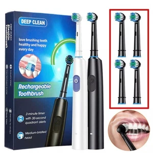 Electric Toothbrush 5 Modes Left &Right 22000RPM Rotating Teeth Clean/Toothpaste