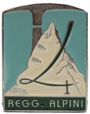Distintivo 4 Reggimento Alpini Paracadutisti uniforme Originale Spilla Militaria