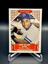 1991 PROCARDS - Bernie Williams NYYankees - Set Break Columbus Clippers