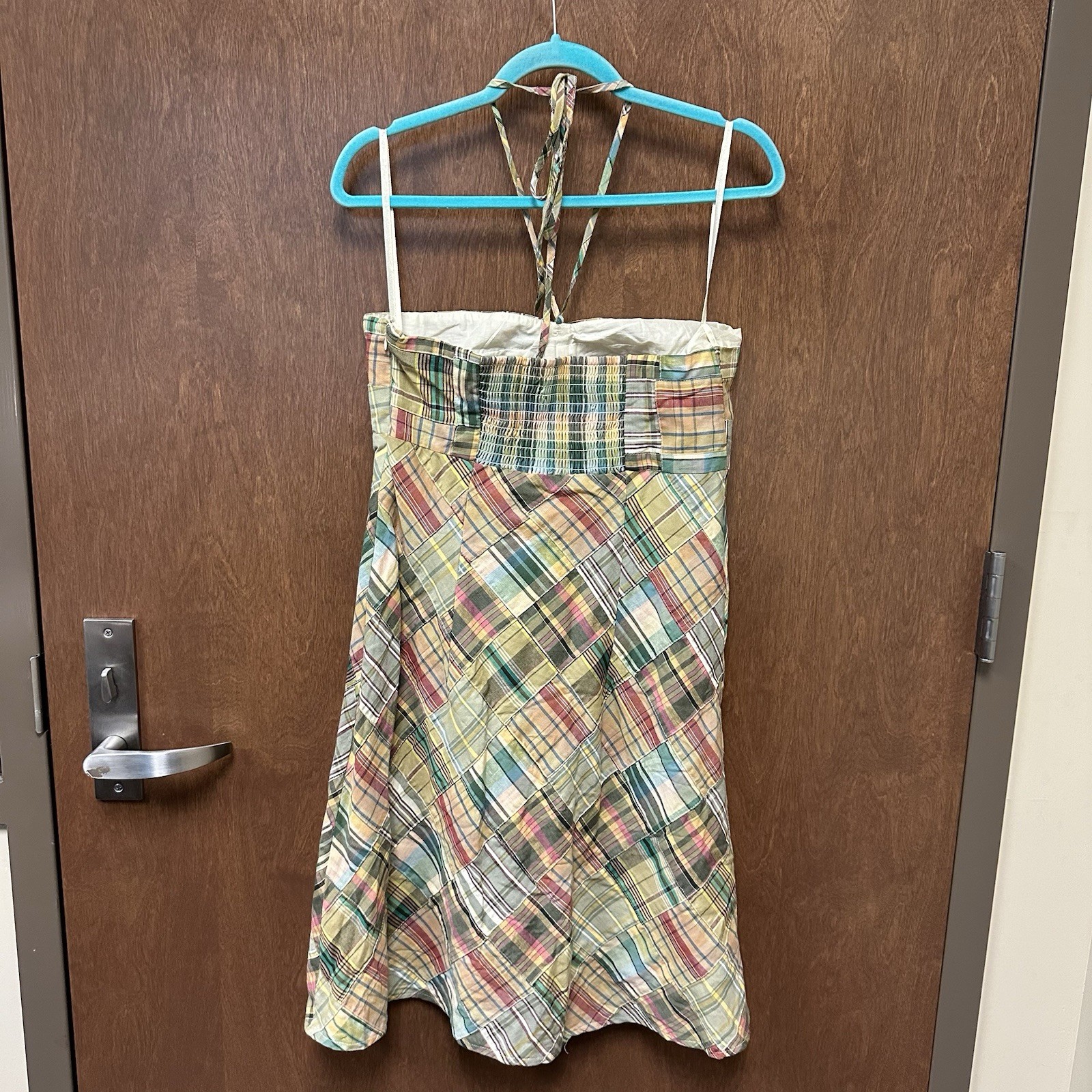 Ann Taylor LOFT Plaid Patchwork Halter Dress NWT … - image 6