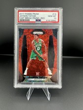 2017 Panini Prizm Jayson Tatum RC RED FAST BREAK   /125 PSA Gem Mint 10