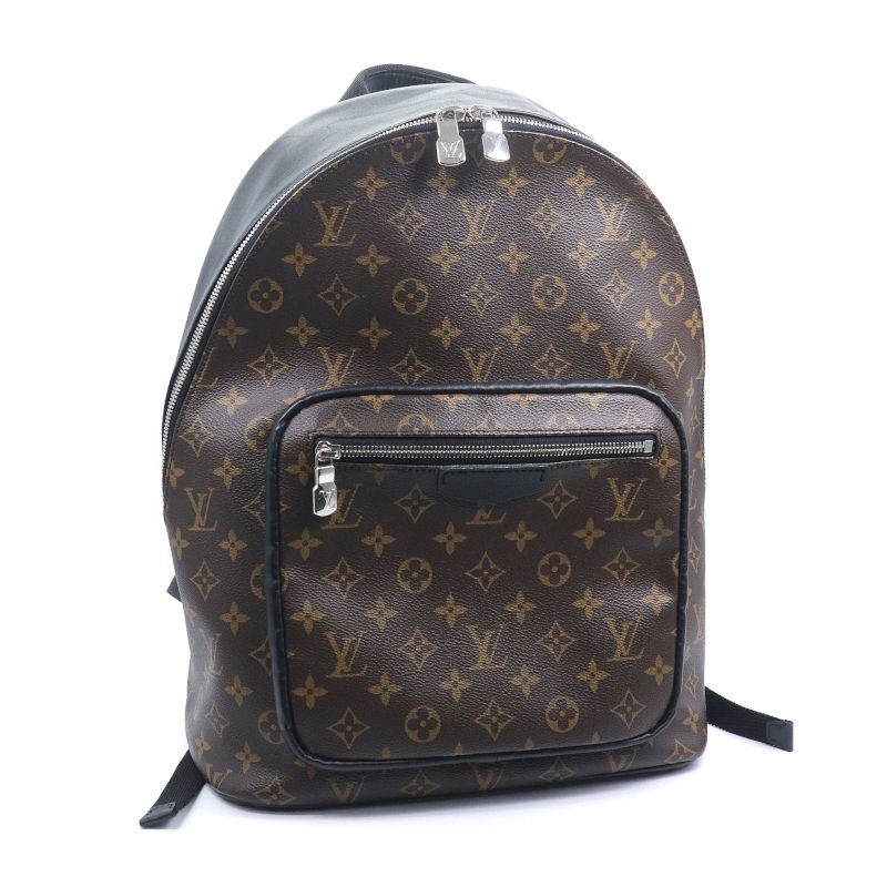 Louis Vuitton Josh NV Backpack Monogram Macassar Silver Hardware 523833