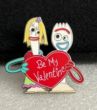 Disney Toy Story Forky and Karen Pixar Pals Valentine's Day Mystery Pin