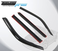 Dark Smoke Rain Visor Deflector 4 pcs Out-Channel For Toyota Land Cruiser 91-97
